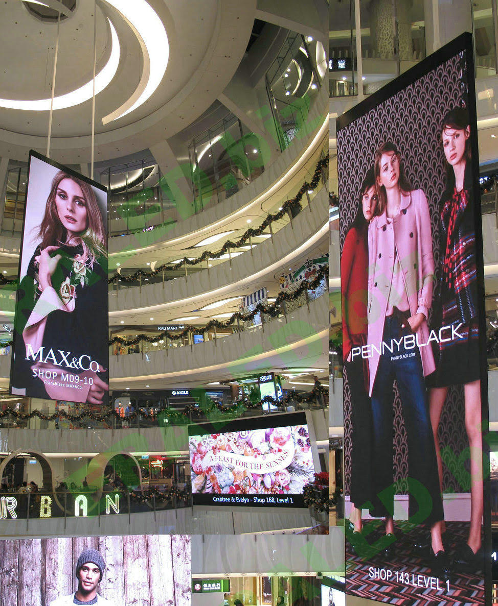 LED Video Walls in a mall