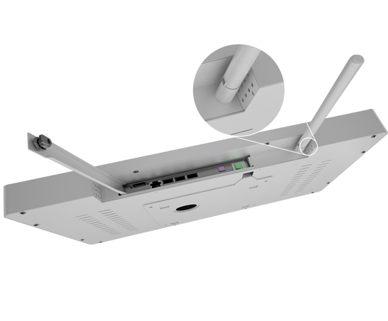 Eflyn Wallmountable Kiosk Additional-hole-for-cables
